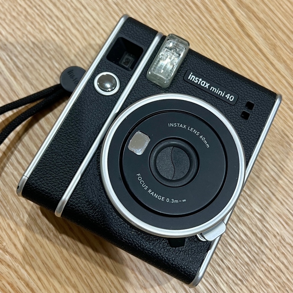 Fujifilm Instax Mini 40 Black with classic black design